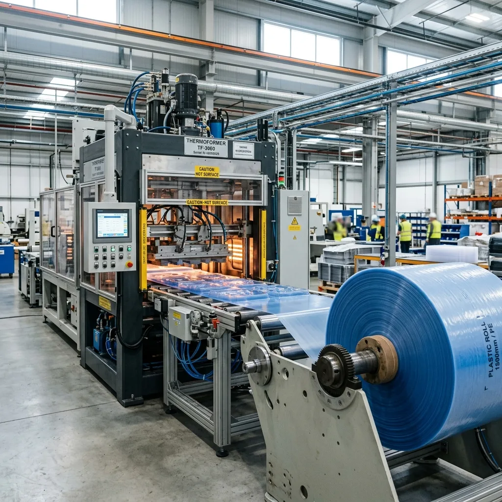 Thermoforming and vacuum forming machines at Aravinth Polymers